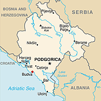 Карта Черногории
